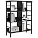 Libreria Rovere Nero 82 x 32 x 112 cm Legno multistrato - Foto miniatura 3