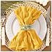 Set Di 12 Tovaglioli In Tessuto Increspato - Poliestere Per Feste Di Matrimonio E Decorazioni Per La Casa Yellow - Foto miniatura 4