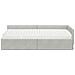 Struttura Letto Angolare con Materasso 2 pcs Grigio chiaro - Foto miniatura 5