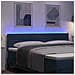 Testiera LED con luci a strisce a LED Blu 180 cm Poliestere - Foto miniatura 4