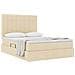 Letto con contenitore e materasso Crema 140 x 200 cm Poliestere - Foto miniatura 3