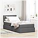 Letto con contenitore e materasso Grigio scuro 90 x 190 cm - Foto miniatura 2