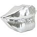 Soprammobile Mouth Lip Argento In Resina A Forma Di Labbra - Foto miniatura 2