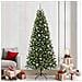 Albero di Natale artificiale con 300 LED Verde 240 cm PE e PVC - Foto miniatura 2