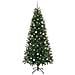 Albero di Natale artificiale con 300 LED Verde 240 cm PE e PVC - Foto miniatura 5