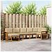 Set di divani da esterno con cuscino 7 pcs Naturale e Beige - Foto miniatura 2