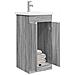 Mobile da bagno con lavabo Sonoma grigio 42 x 40 x 84,5 cm - Foto miniatura 2