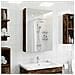 Mobiletto per specchio da bagno Rovere fumé 40 x 10,5 x 60,5 cm - Foto miniatura 2