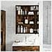 Mobiletto per specchio da bagno Rovere fumé 40 x 10,5 x 60,5 cm - Foto miniatura 4