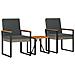 Set Mobili da Esterno 3 pcs Grigio e Grigio Scuro polyrattan - Foto miniatura 1
