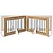 Cancello per cani pieghevole con supporti 2 pcs 200,5 cm - Foto miniatura 7