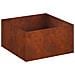 Vaso da giardino 2 pz Ruggine 100 x 100 x 40 cm Acciaio Corten - Foto miniatura 4