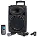 Cassa amplificata attiva 500 Watt 10'' Trolley, ricaricabile, Bluetooth, radio, microfono Wireless, microfono con filo - Foto miniatura 7