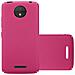 Custodia Compatibile Con Motorola Moto C Plus In Frosty Rosa - Hard Case Coperchio Protettivo In Frosted Look Contro I Graffi E Gli Urti - Foto miniatura 1
