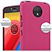 Custodia Compatibile Con Motorola Moto C Plus In Frosty Rosa - Hard Case Coperchio Protettivo In Frosted Look Contro I Graffi E Gli Urti - Foto miniatura 3