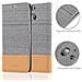 Custodia Compatibile Con Htc One M8 In Grigio Chiaro Marrone - Coperchio Protettiva Con Chiusura Magnetica, Funzione Stand E Tasca Per Le Carte - Foto miniatura 5