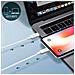 Cavo Usb-c A Lightning Fast Charge 3a Carica Sincronizzazione 1,2m Linq Bianco - Foto miniatura 2