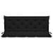 Cuscino per Panca Nero 150x (50+50) x7cm in Tessuto Oxford - Foto miniatura 2