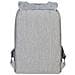 7562 grey / mocha anti-theft Laptop backpack 15.6 - Foto miniatura 5