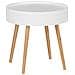 Tavolino Finja, Bambù, Rotondo, Bianco, Wenko - Foto miniatura 1