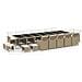 Set Da Pranzo Per Giardino 19pz Con Cuscini In Polyrattan Beige - Foto miniatura 1