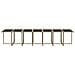 Set Da Pranzo Per Giardino 19pz Con Cuscini In Polyrattan Beige - Foto miniatura 10
