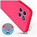 Cover Per Honor 70 Lite, Honor X8 5g E X6 Semi-rigido Soft-touch Fucsia - Foto miniatura 5