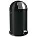Pattumiera a Pedale Kickcan 33 L Nero Opaco - Foto miniatura 1