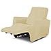 Copripoltrona Reclinabile Antimacchia Elasticizzata Genius Relax Lounge Tinta Unita Poltrona Panna 1004 - Foto miniatura 1