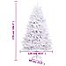 Albero Di Natale Artificiale Incernierato Con Base Bianco 270cm - Foto miniatura 8