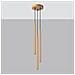 Lampada A Sospensione Pastelo 3p Oro Sl. 1172 - Moderno Lampade A Sospensione D'oro 115x20x20 Cm - Foto miniatura 2