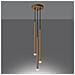 Lampada A Sospensione Pastelo 3p Oro Sl. 1172 - Moderno Lampade A Sospensione D'oro 115x20x20 Cm - Foto miniatura 3