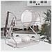 Scolapiatti Da Lavandino Mr-1025-53 Argentato Acciaio Inossidabile Plastica - Foto miniatura 6