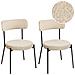 Sedia Da Pranzo Set Di 2 Bouclé Beige Chiaro Allison - Foto miniatura 2