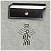 Applique A Parete Led Luce Bianca 10w Lampada Sensore Rileva Movimento Ir Nero - Foto miniatura 4
