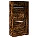 Armadio Rovere Fumo 100x50x200 Cm In Legno Multistrato - Foto miniatura 2