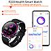 Smartwatch Con Ecg, Cardiofrequenzimetro, Pressione Sanguigna E Contapassi Black Gray Silicone - Foto miniatura 3