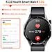 Smartwatch Con Ecg, Cardiofrequenzimetro, Pressione Sanguigna E Contapassi Black Gray Silicone - Foto miniatura 5
