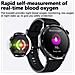 Smartwatch Con Ecg, Cardiofrequenzimetro, Pressione Sanguigna E Contapassi Black Gray Silicone - Foto miniatura 7