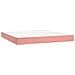 Materasso A Molle Insacchettate Rosa 160x210x20 Cm In Velluto - Foto miniatura 2
