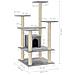 Lusso Casadino -  Albero Per Gatti Con Tiragraffi In Sisal Grigio Chiaro 110 Cm - Foto miniatura 7