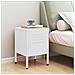 Lusso Casadino -  Comodino Bianco 35x35x51 Cm In Acciaio - Foto miniatura 8