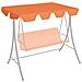 Baldacchino Per Dondolo Giardino Arancione 150/130x105/70 Cm - Foto miniatura 7