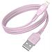 Cavo Di Ricarica E Trasferimento Usb-a /lightning 2,4a Fastcharge 12w 1,2m, Rosa - Foto miniatura 1