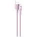 Cavo Di Ricarica E Trasferimento Usb-a /lightning 2,4a Fastcharge 12w 1,2m, Rosa - Foto miniatura 3