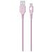 Cavo Di Ricarica E Trasferimento Usb-a /lightning 2,4a Fastcharge 12w 1,2m, Rosa - Foto miniatura 4