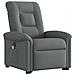 Poltrona Alzapersona Massaggi Elettrica Grigio Scuro Tessuto - Foto miniatura 5