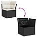 Set Divani da Giardino con Cuscini 8 pz Nero in Polyrattan - Foto miniatura 9