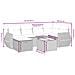 Set Divani da Giardino con Cuscini 7pz Nero Polyrattan - Foto miniatura 4