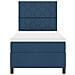 Letto a Molla con Materasso e Luce LED Blu 100x200 cm Tessuto - Foto miniatura 8